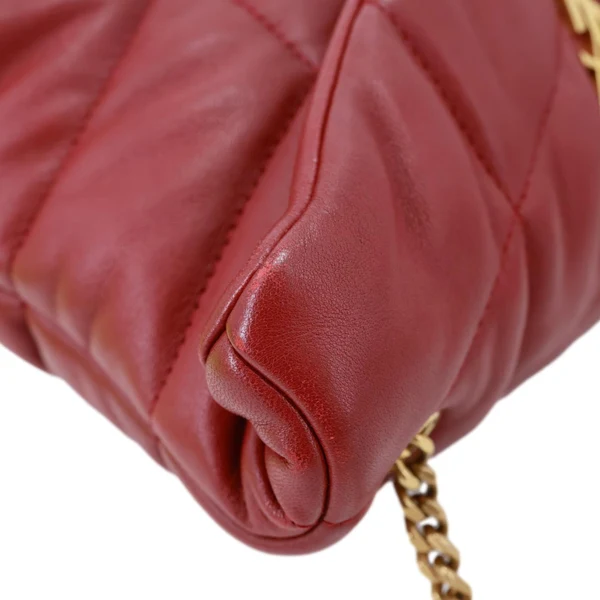 YVES SAINT LAURENT Toy Loulou Puffer Quilted Lambskin Leather Crossbody Bag Red