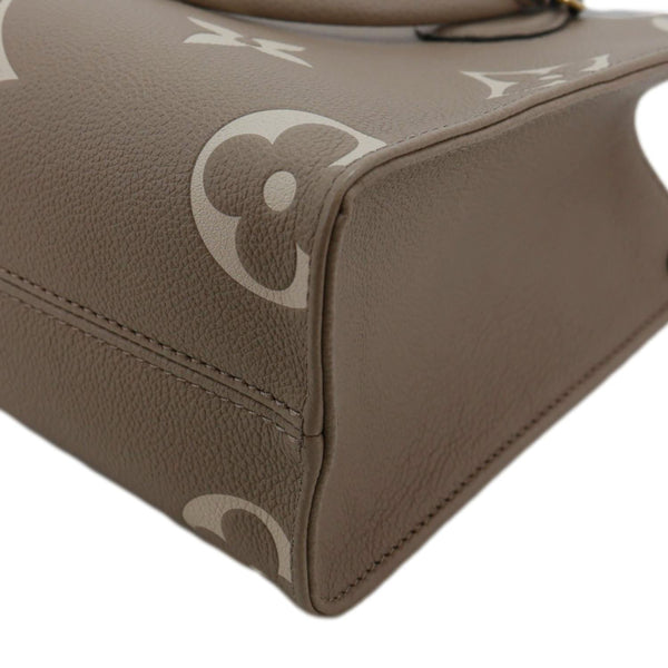 LOUIS VUITTON Onthego PM Bicolor Monogram Empreinte Crossbody Bag Cream