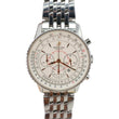 Breitling Montbrillant Navitimer Chronograph Automatic Stainless Steel Off White Dial Watch A41370