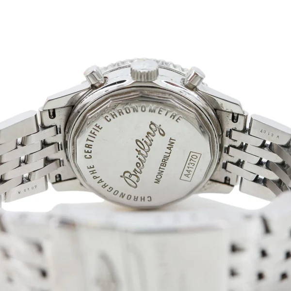 Breitling Montbrillant Navitimer Chronograph Automatic Stainless Steel Off White Dial Watch A41370