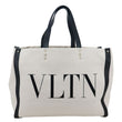 VALENTINO GARAVANI VLNT Small Canvas Tote Bag White