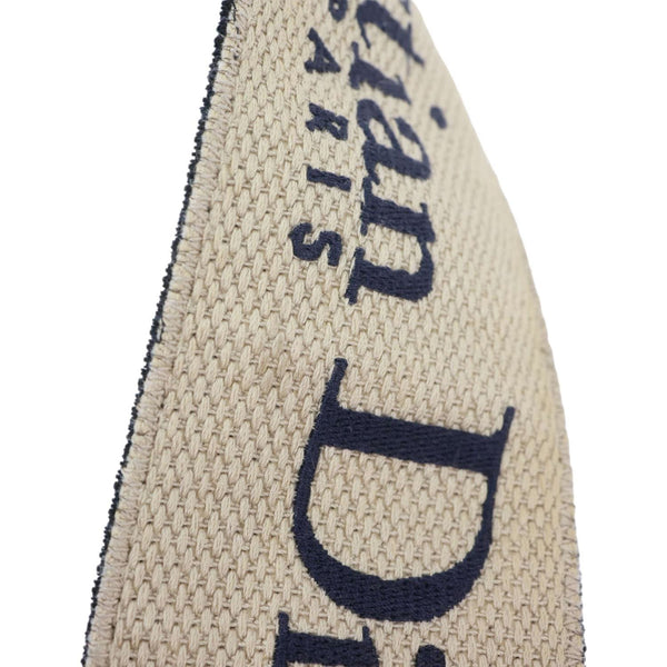 CHRISTIAN DIOR Embroidered Oblique Canvas Shoulder Strap Black