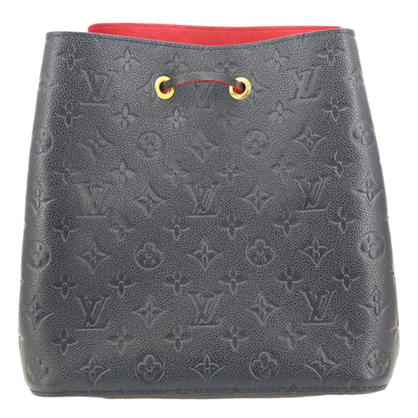 LOUIS VUITTON NeoNoe MM Monogram Empreinte Leather Shoulder Bag Navy Blue