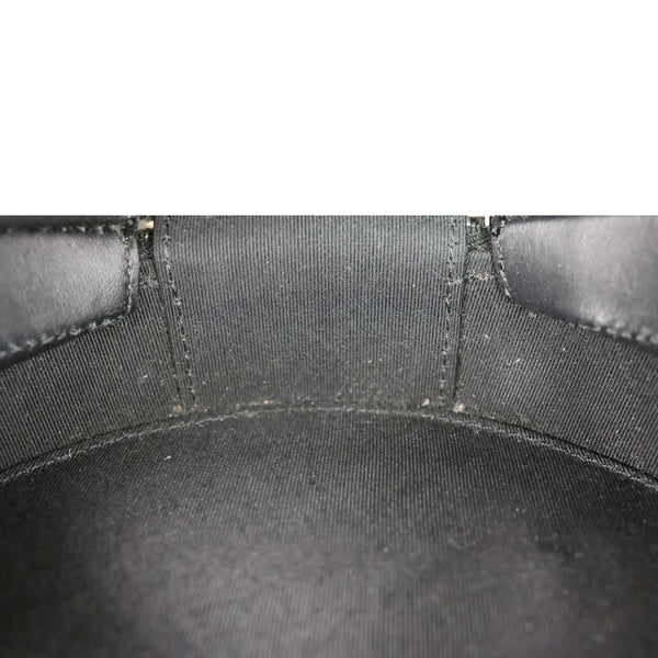 CHANEL Round as Earth Patent Leather Crossbody Bag Black