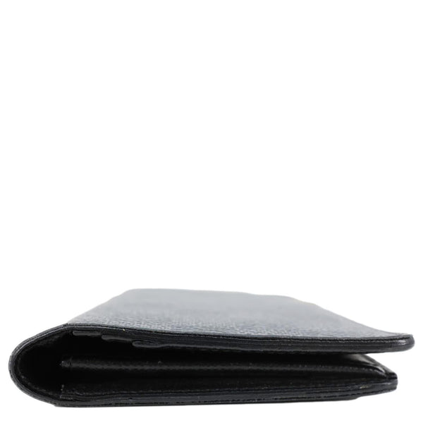 LOUIS VUITTON Brazza Damier Graphite Bifold Long Wallet Black