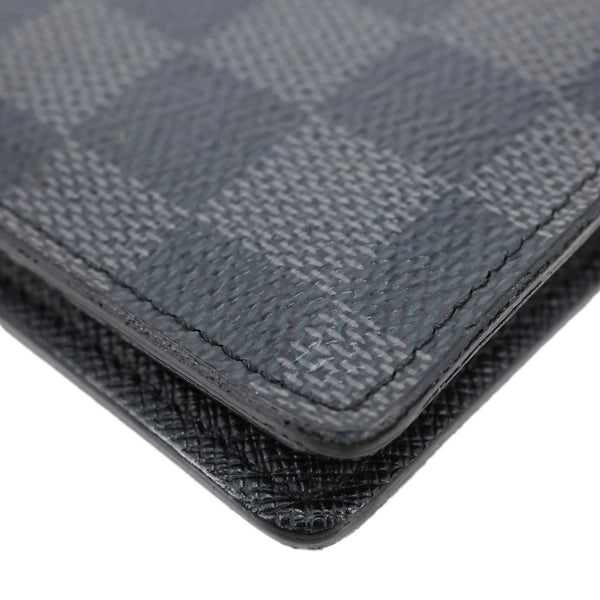 LOUIS VUITTON Brazza Damier Graphite Bifold Long Wallet Black