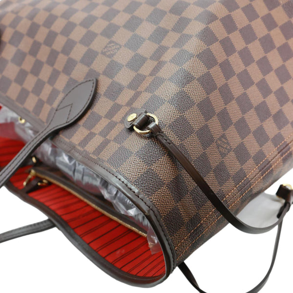 LOUIS VUITTON Neverfull GM Damier Ebene Tote Bag Brown
