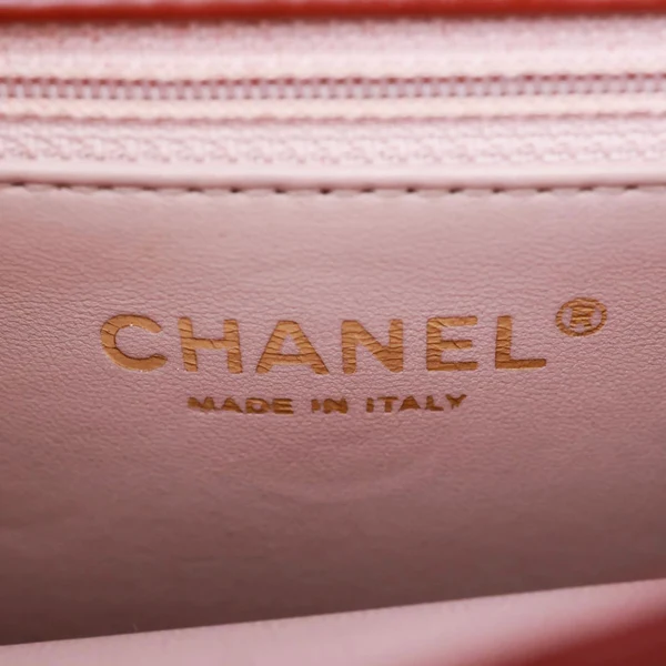 CHANEL Straight Lined Flap Mini Quilted Calfskin Leather Crossbody Bag Red