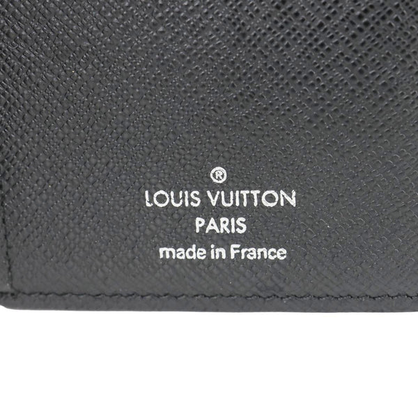 LOUIS VUITTON Brazza Damier Graphite Bifold Long Wallet Black