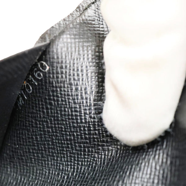 LOUIS VUITTON Brazza Damier Graphite Bifold Long Wallet Black
