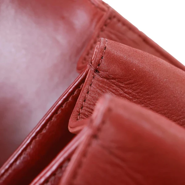 CHANEL Straight Lined Flap Mini Quilted Calfskin Leather Crossbody Bag Red