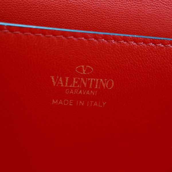 VALENTINO Garavani Rockstud Alcove Box Grainy Calfskin Leather Shoulder Bag Pink