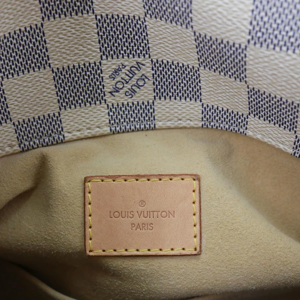 LOUIS VUITTON Artsy MM Damier Azur Hobo Bag White
