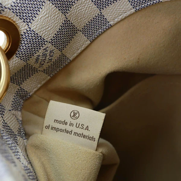 LOUIS VUITTON Artsy MM Damier Azur Hobo Bag White