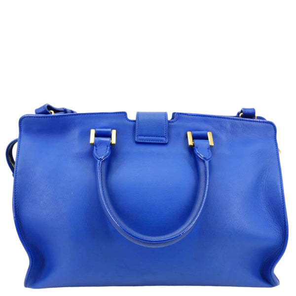 YVES SAINT LAURENT Cabas ChYc Small Leather Crossbody Bag Blue