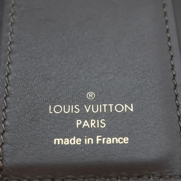 LOUIS VUITTON Capucines Taurillon Compact Leather Wallet Beige
