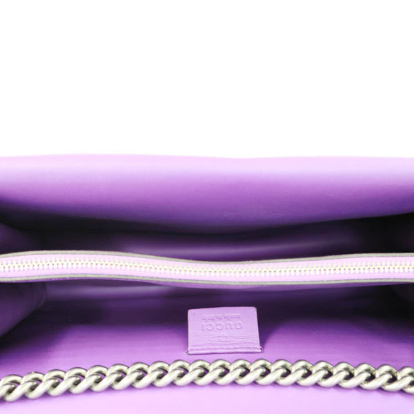 GUCCI Dionysus Small Crystal Embellished Suede Shoulder Bag Purple 400249