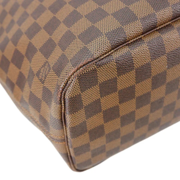 LOUIS VUITTON Neverfull MM Damier Ebene Tote Bag Brown