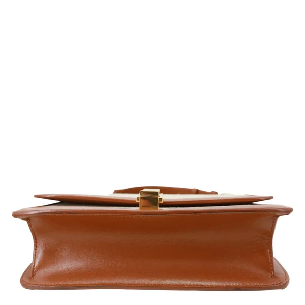 YVES SAINT LAURENT Carre Medium Canvas Satchel Bag Cream