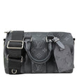 LOUIS VUITTON Keepall 25 Bandouliere Monogram Eclipse Reverse Canvas Crossbody Bag Black