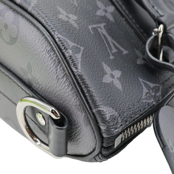LOUIS VUITTON Keepall 25 Bandouliere Monogram Eclipse Reverse Canvas Crossbody Bag Black