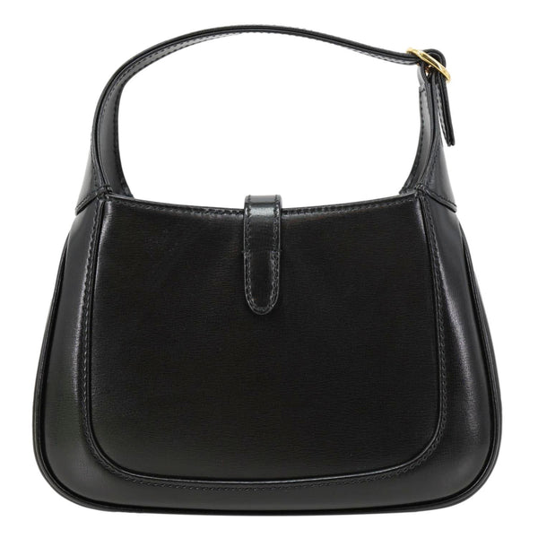 GUCCI Jackie Mini 1961 Leather Shoulder Bag Black 637091
