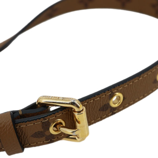 LOUIS VUITTON Metis Pochette Reverse Monogram Canvas Crossbody Bag Brown