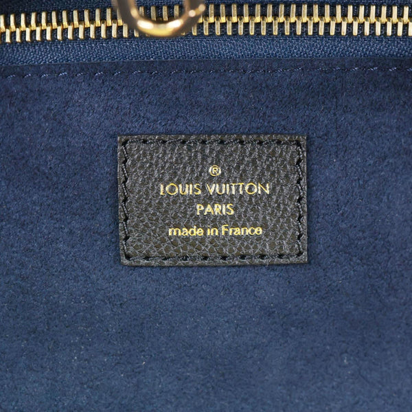 LOUIS VUITTON Neverfull MM Monogram Empreinte Tote Bag Black