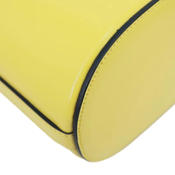 PRADA Panier Spazzolato Soft Calfskin Leather Bucket Bag Bright Yellow