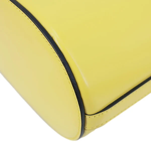 PRADA Panier Spazzolato Soft Calfskin Leather Bucket Bag Bright Yellow