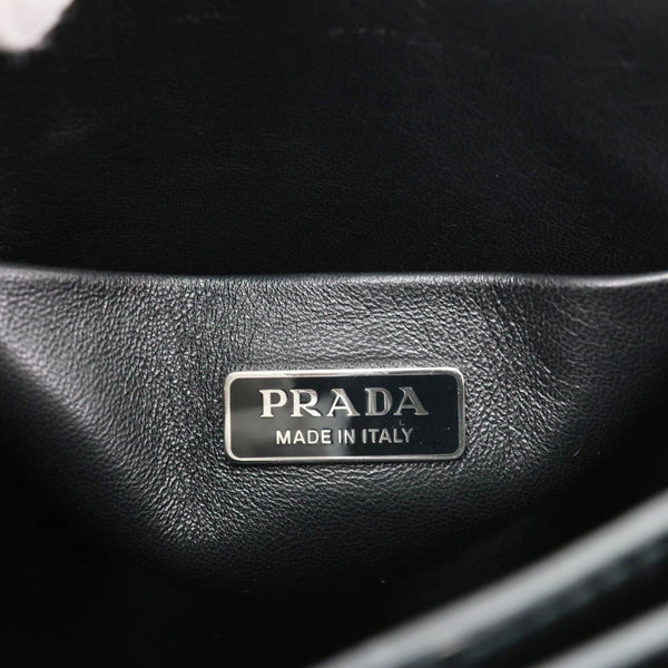 PRADA Panier Spazzolato Soft Calfskin Leather Bucket Bag Bright Yellow