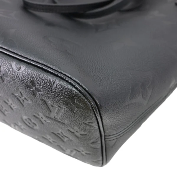 LOUIS VUITTON Neverfull MM Monogram Empreinte Tote Bag Black