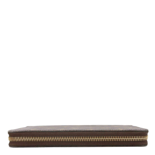 LOUIS VUITTON Monogram Canvas Zippy Wallet Brown