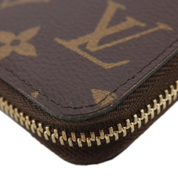 LOUIS VUITTON Monogram Canvas Zippy Wallet Brown