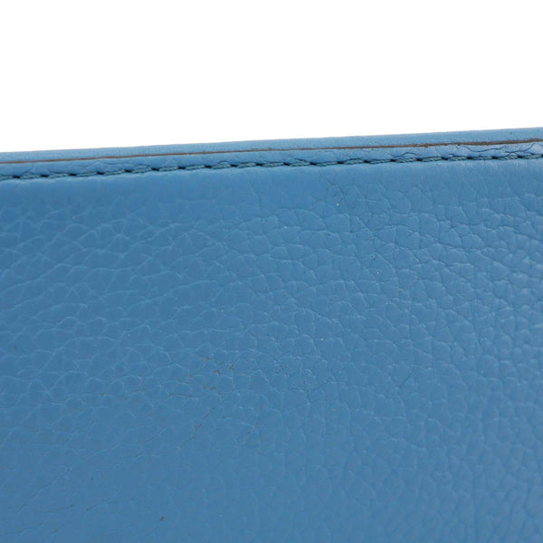 LOUIS VUITTON Capucines BB Taurillon Leather Crossbody Bag Blue