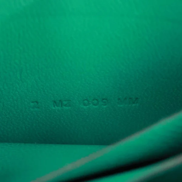 HERMES Constance Slim Grained Calfskin Leather Wallet Vert Vertigo