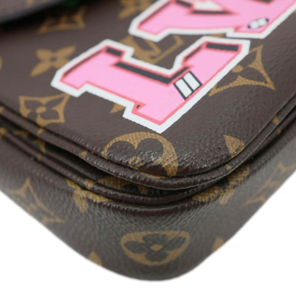 LOUIS VUITTON Metis Pochette Patches Monogram Canvas Crossbody Bag Brown