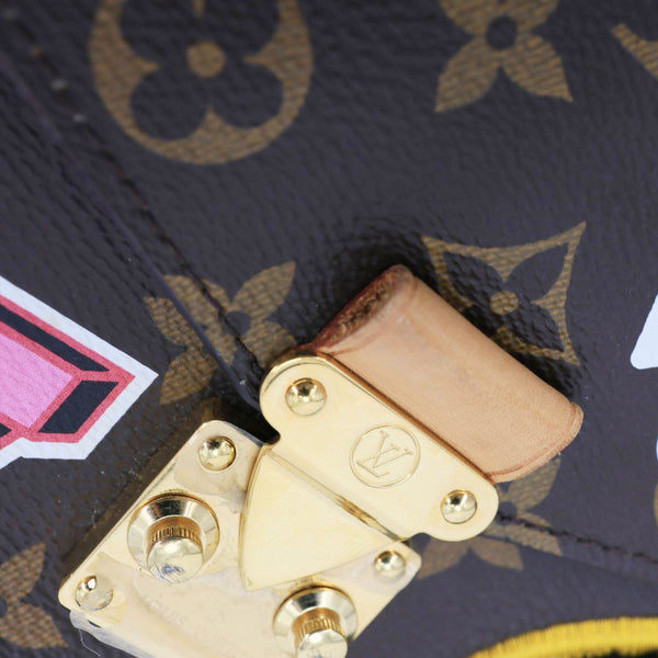 LOUIS VUITTON Metis Pochette Patches Monogram Canvas Crossbody Bag Brown