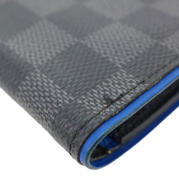 LOUIS VUITTON Brazza Damier Graphite Bifold Wallet Black