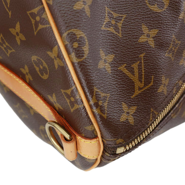 LOUIS VUITTON Keepall 55 Bandouliere Monogram Canvas Travel Bag Brown