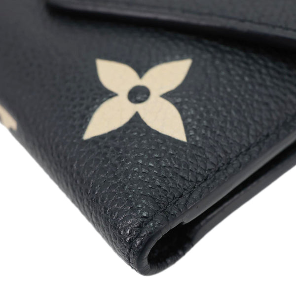 LOUIS VUITTON Victoria Monogram Empreinte Leather Wallet Bicolor