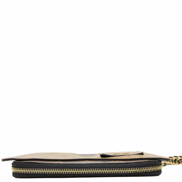 LOUIS VUITTON Shades Reverse Monogram Canvas Zippy Wallet Brown
