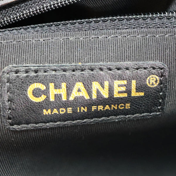 CHANEL Boy Flap Large Quilted Leather Crossbody Bag Black
