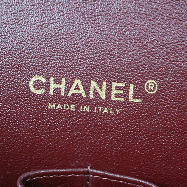 CHANEL Classic Double Flap Large Quilted  Caviar Leather Shoulder Bag Black