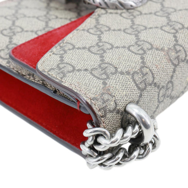 GUCCI Dionysus Mini GG Supreme Canvas Crossbody Bag Beige 421970