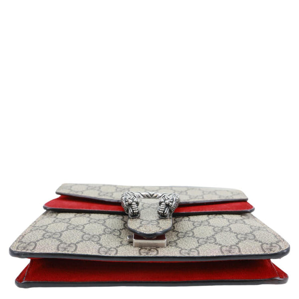 GUCCI Dionysus Mini GG Supreme Canvas Crossbody Bag Beige 421970