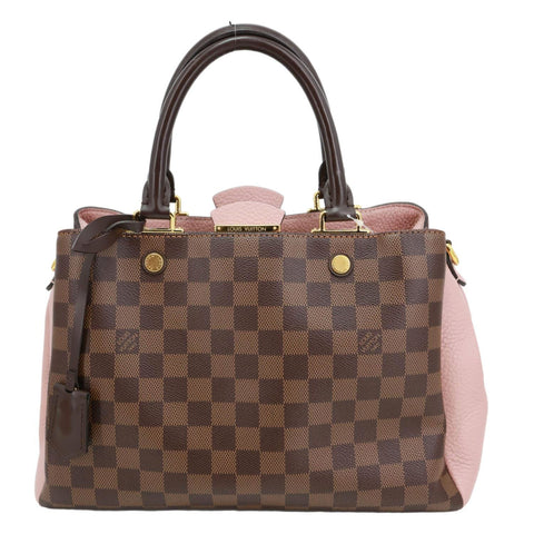 LOUIS VUITTON Brittany Damier Ebene Shoulder Bag Rose Ballerine