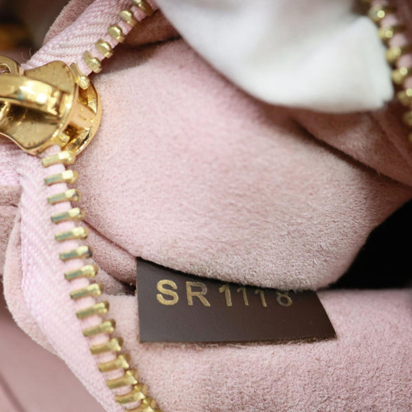 LOUIS VUITTON Brittany Damier Ebene Shoulder Bag Rose Ballerine