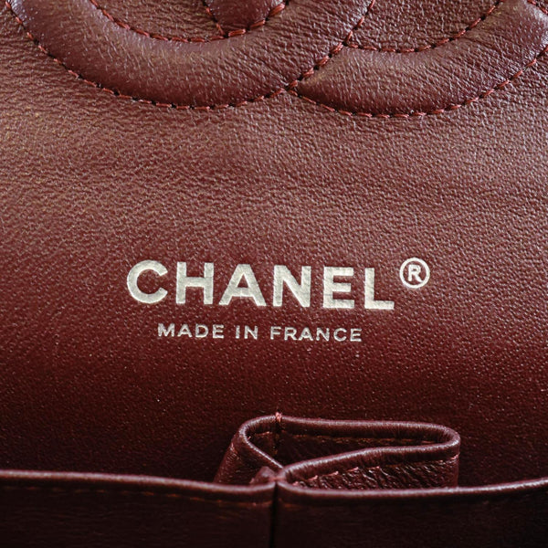 CHANEL Classic Double Flap Medium Quilted Caviar Leather Shoulder Bag Black
