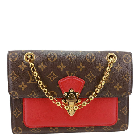 LOUIS VUITTON Victoire Monogram Canvas Shoulder Crossbody Bag Cherry